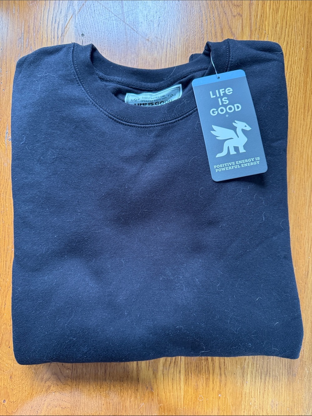 Life Is Good Men’s Crewneck Sweatshirt - Black